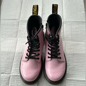 Dr Martens Patent Pink Boots Size US 3